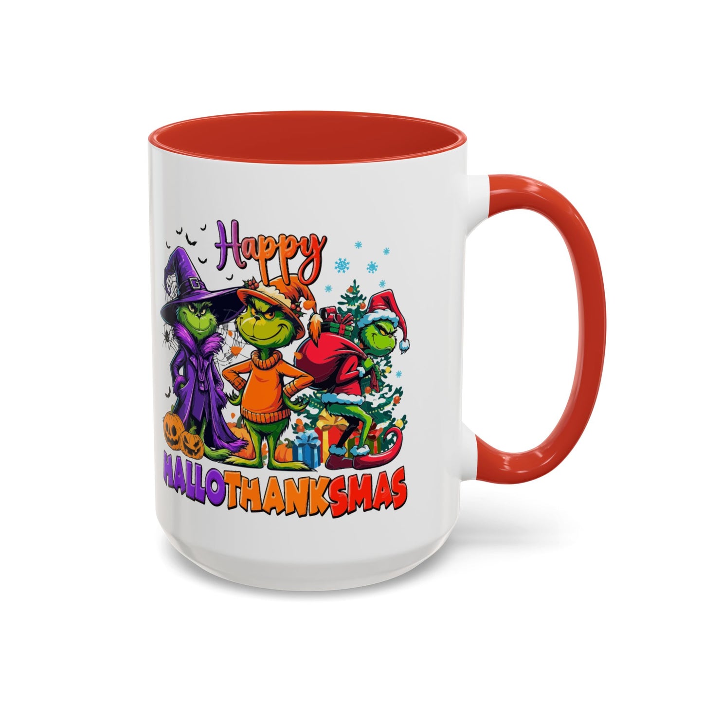 Coffe/Tea Mug: "Happy Hallothanksmas"