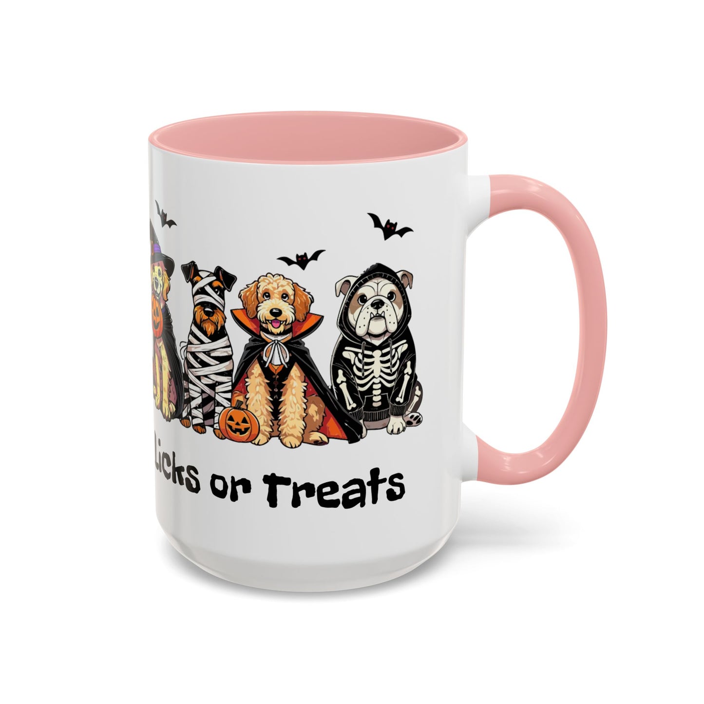 Coffee/Tea Mug - Spooky Halloween "Licks or Treat" (11, 15oz)