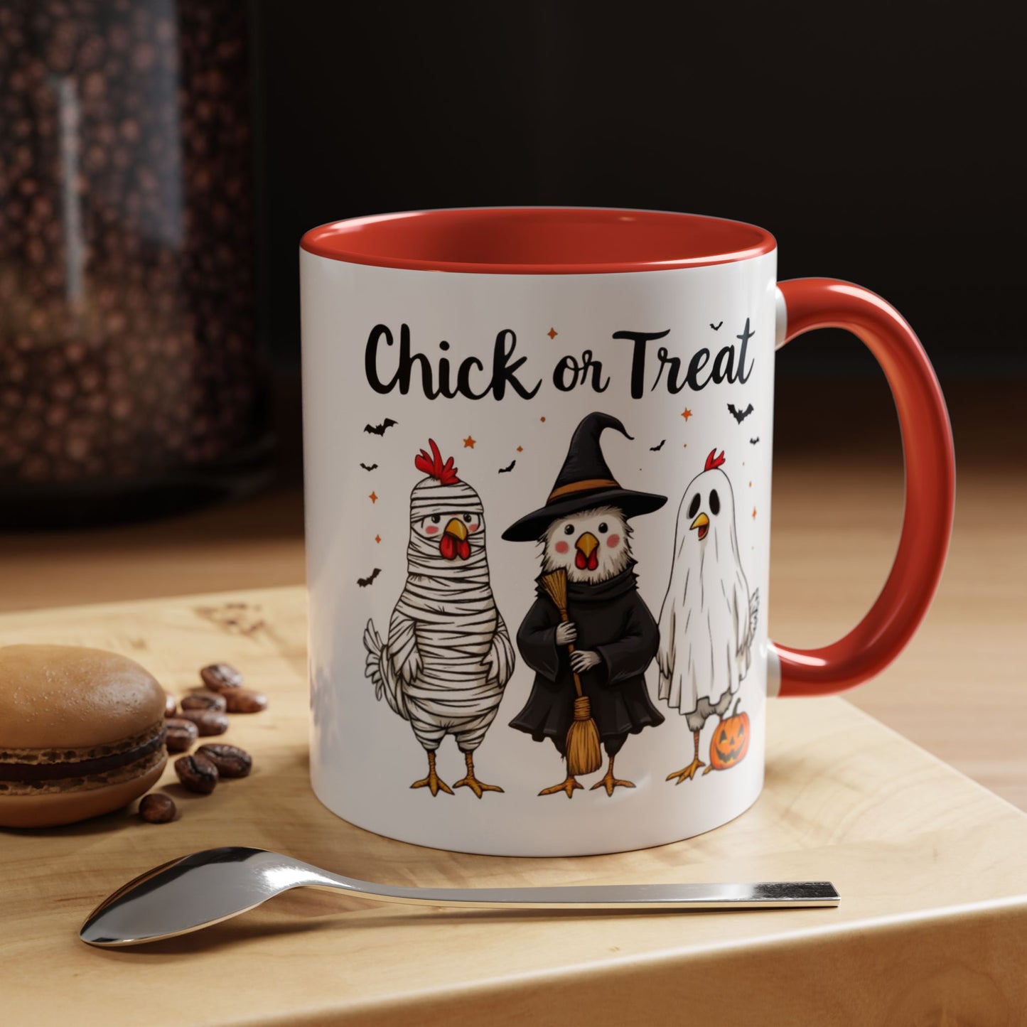 Coffee Tea Mug: Halloween "Chick or Treat" (11, 15oz)