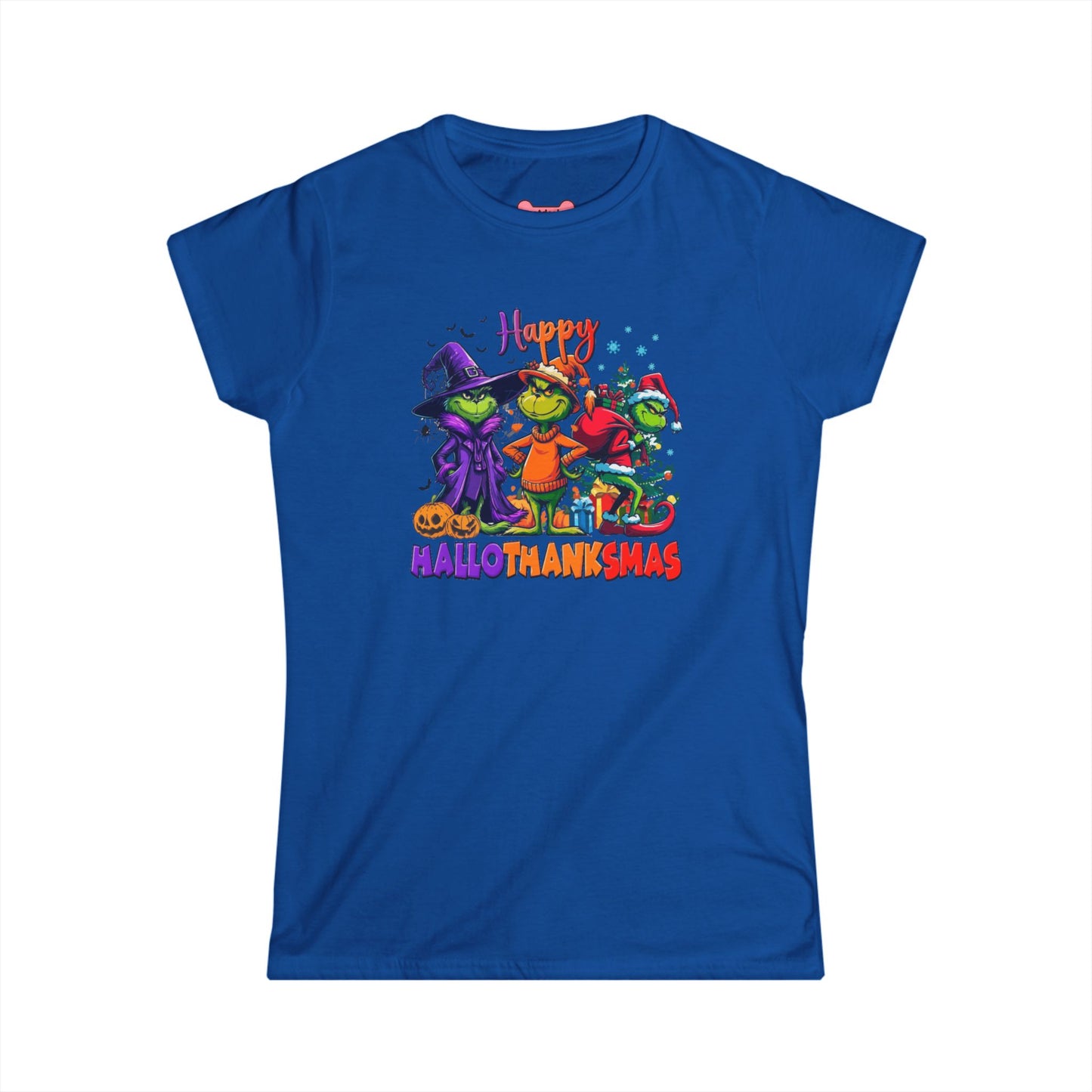 Funny "HalloThankMas" T-Shirt, Softstyle Tee