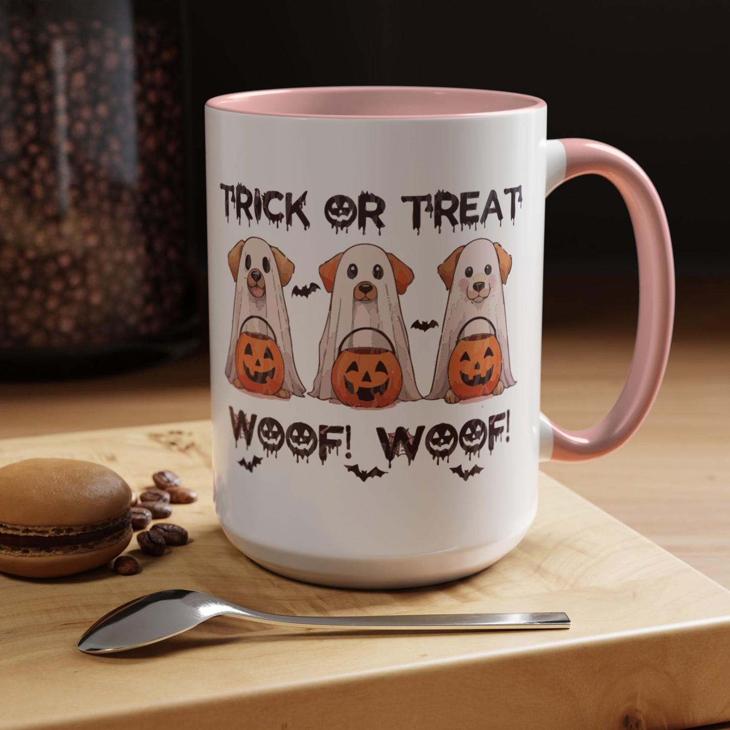 Coffee/Tea Mug: Spooky Halloween "Trick or Treat" (11, 15oz)