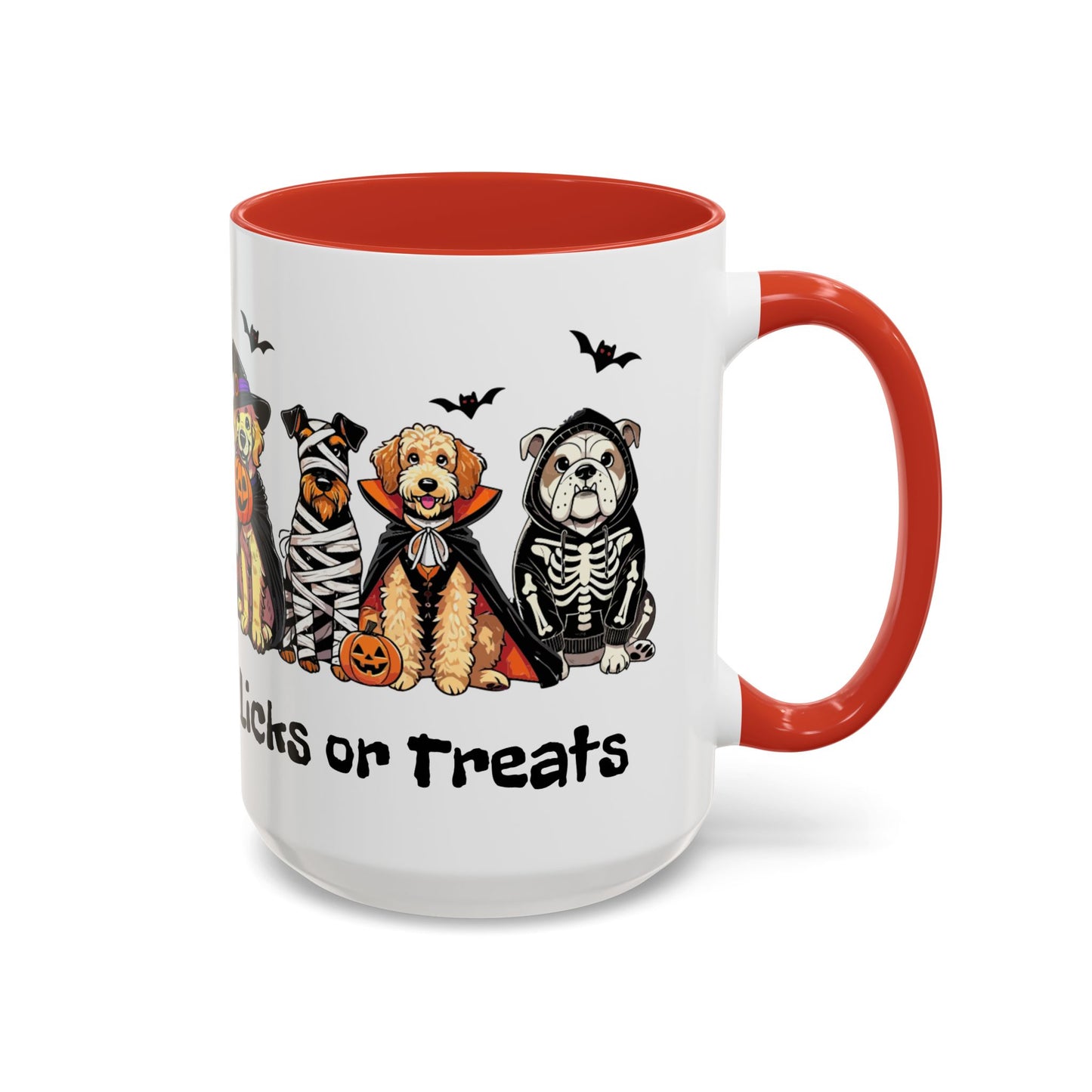 Coffee/Tea Mug - Spooky Halloween "Licks or Treat" (11, 15oz)