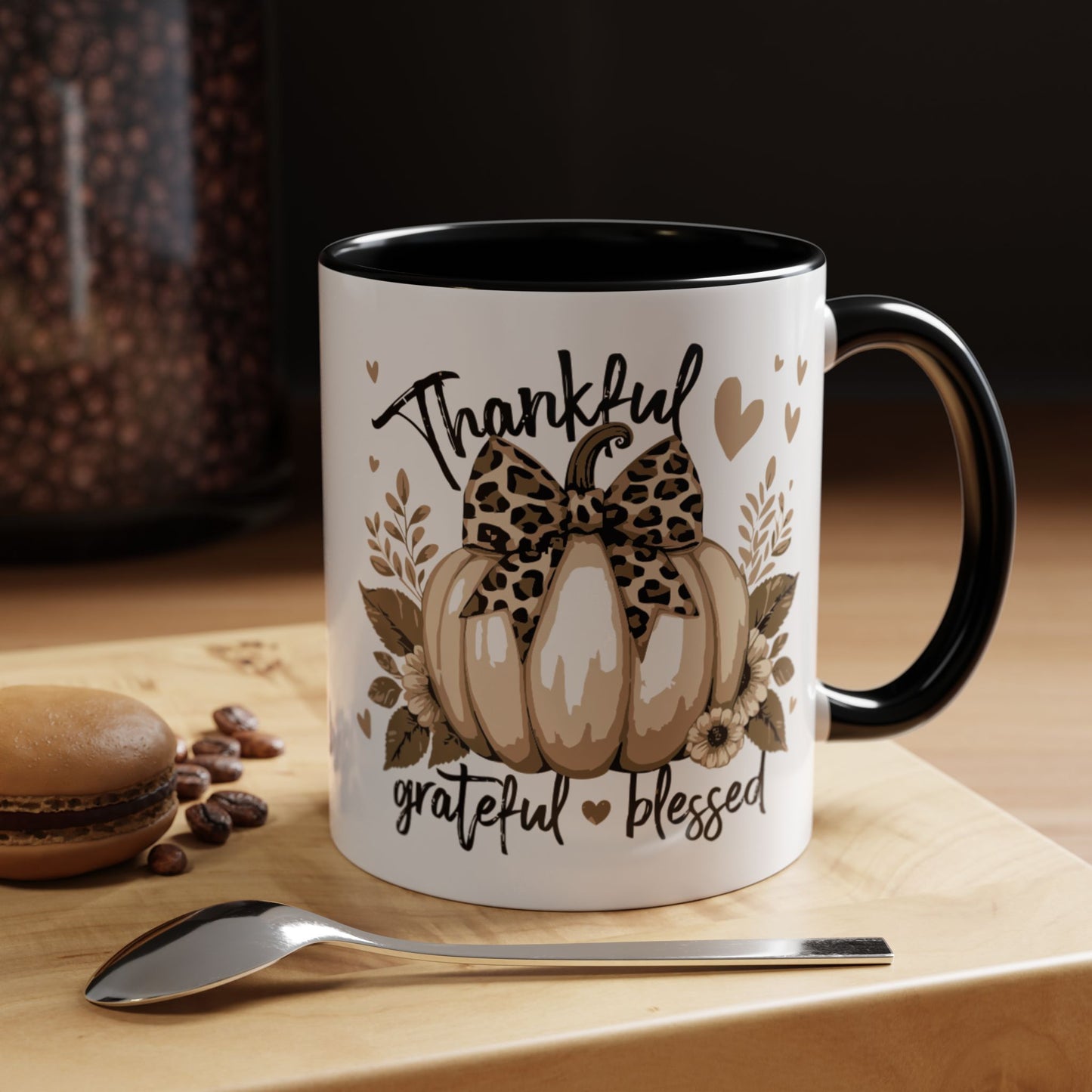 Coffee/Tea Mug: "Thankful Grateful Blessed" (11oz/15oz)