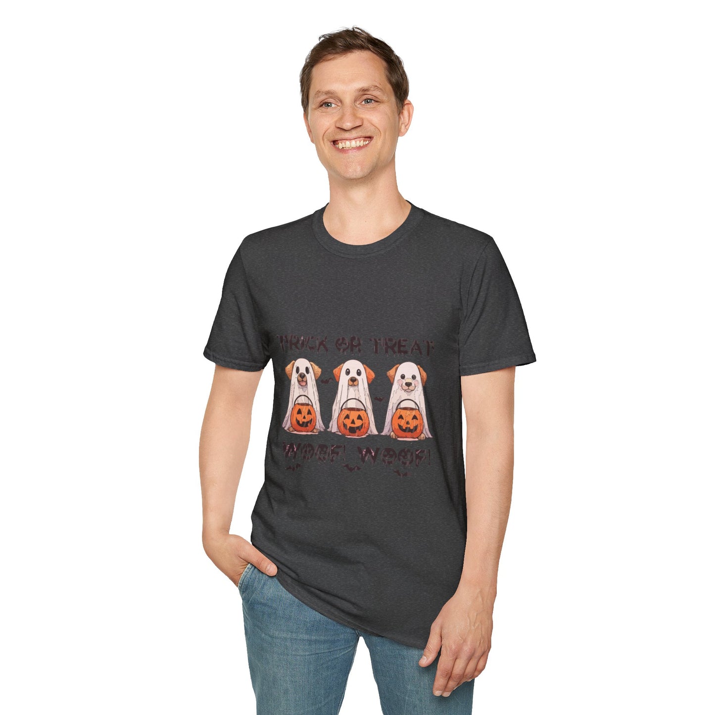 T-Shirt: Woof Wood Trick or Treat Halloween