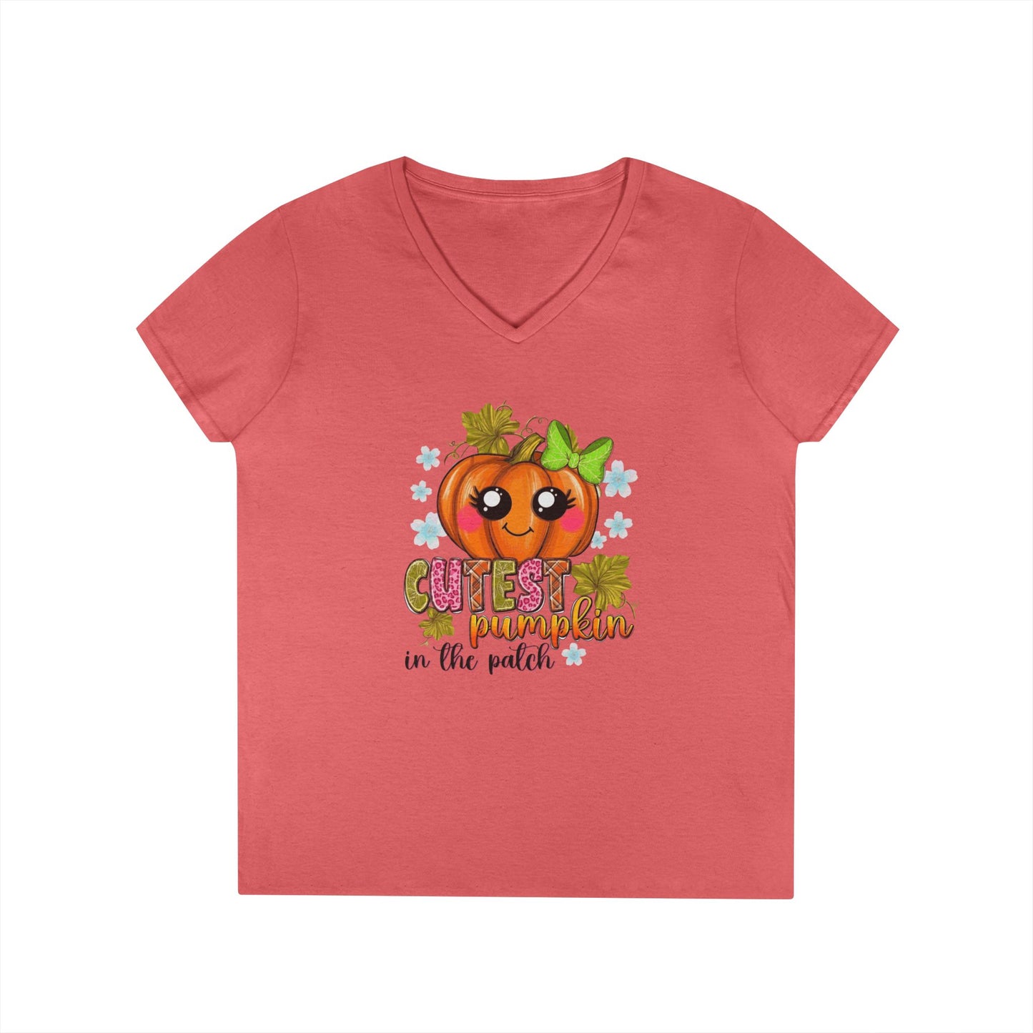 "Cutest Pumpkin in the Patch" V-Neck T-Shirt