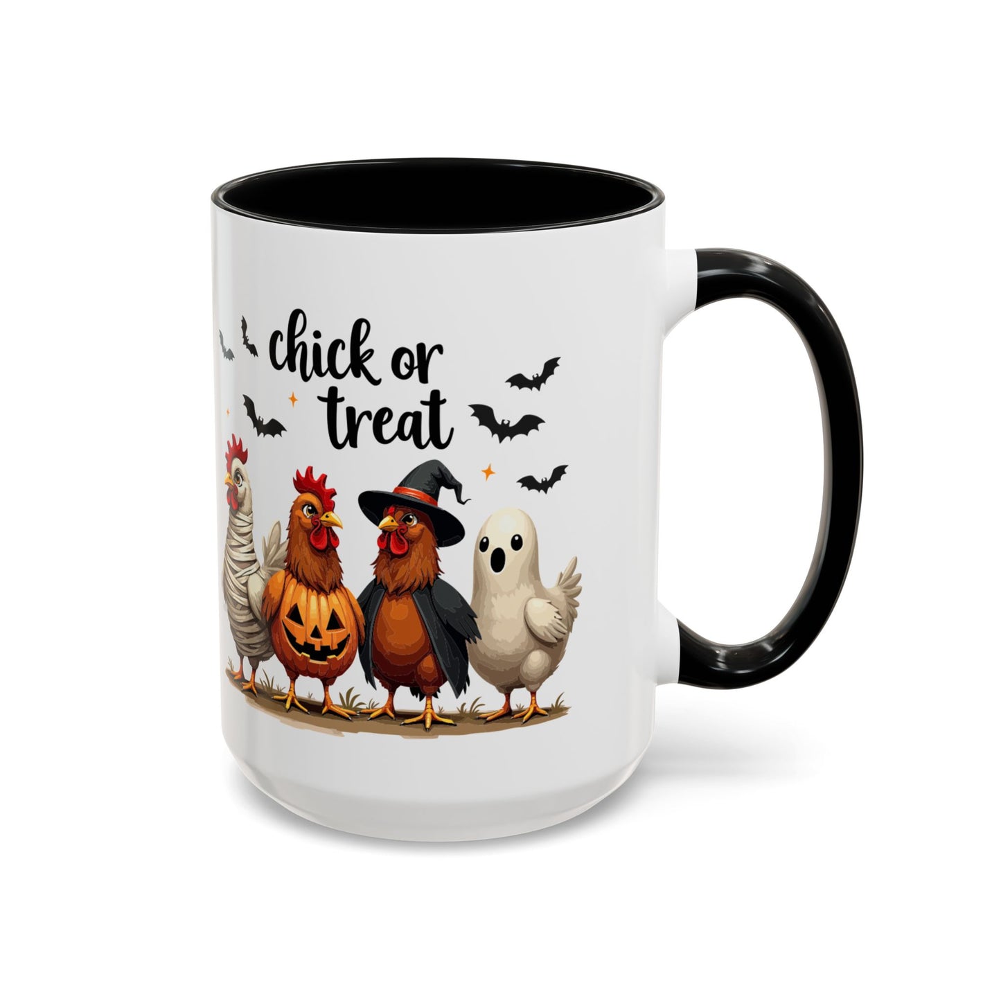 Coffee/Tea Mug - Spooky Halloween "Chick or Treat" (11, 15oz)