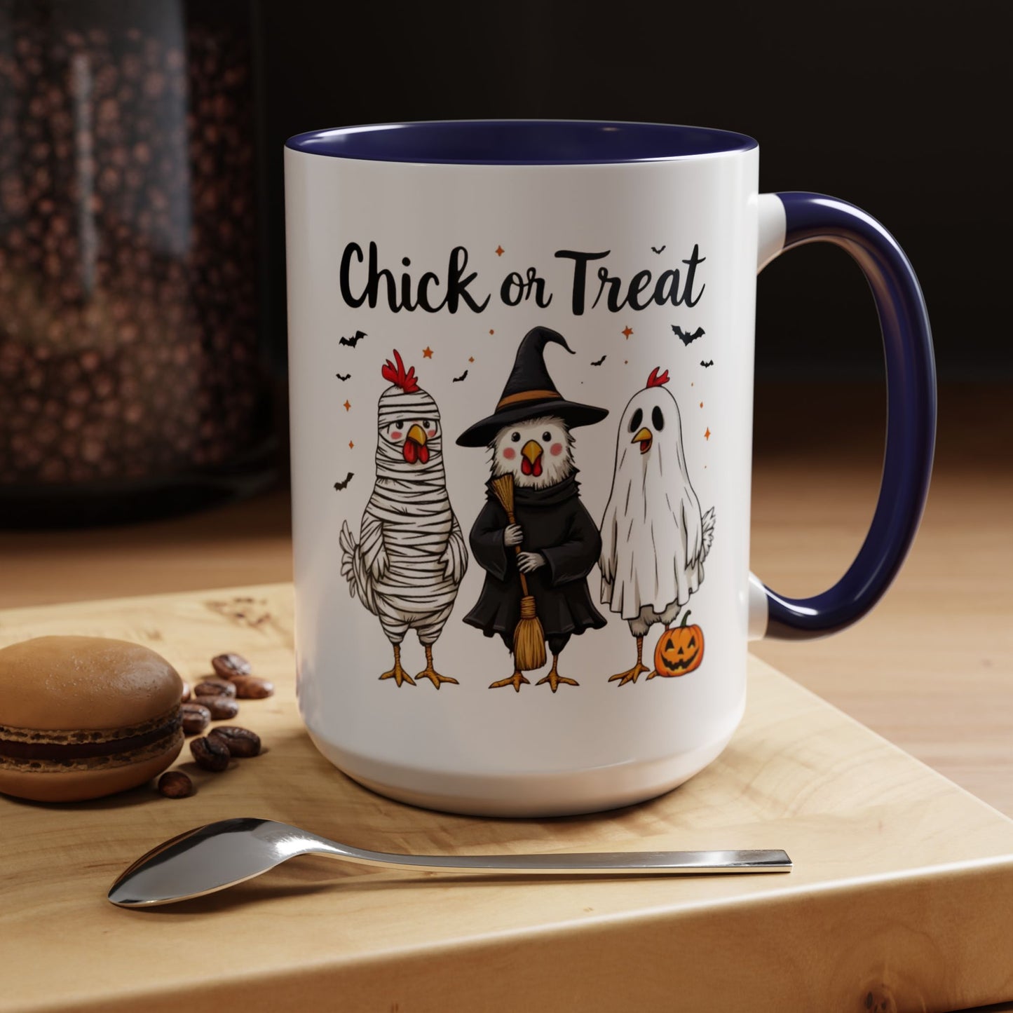 Coffee Tea Mug: Halloween "Chick or Treat" (11, 15oz)