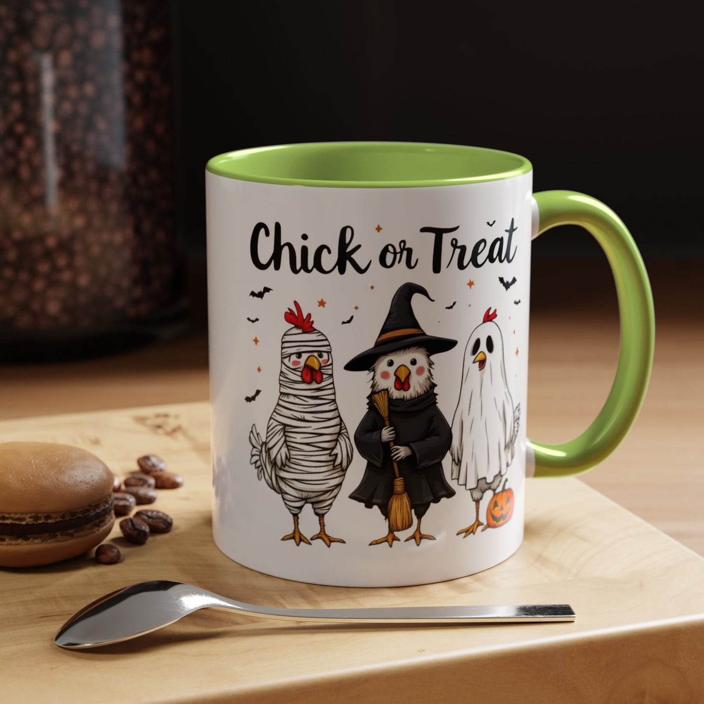Coffee Tea Mug: Halloween "Chick or Treat" (11, 15oz)
