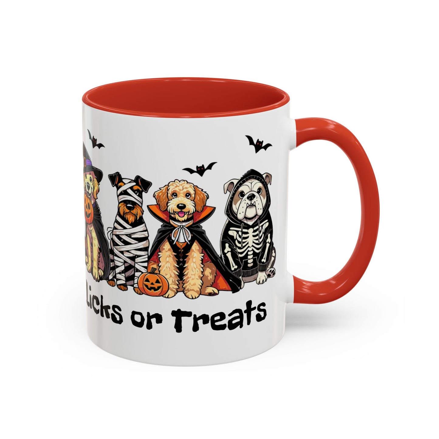 Coffee/Tea Mug - Spooky Halloween "Licks or Treat" (11, 15oz)