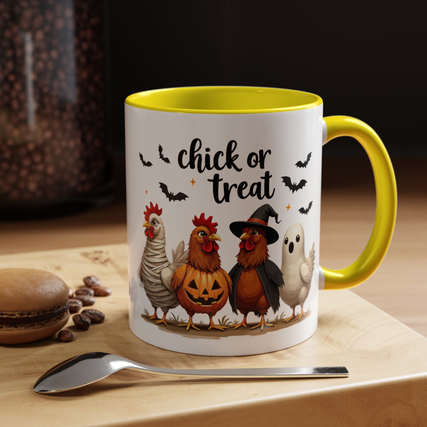 Coffee/Tea Mug - Spooky Halloween "Chick or Treat" (11, 15oz)