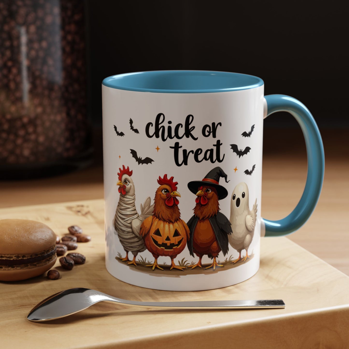 Coffee/Tea Mug - Spooky Halloween "Chick or Treat" (11, 15oz)