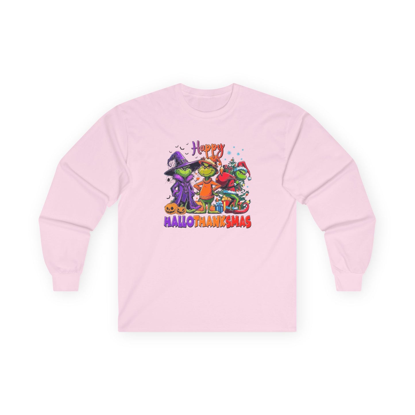 Long Sleeve: "Happy HalloThankMas'