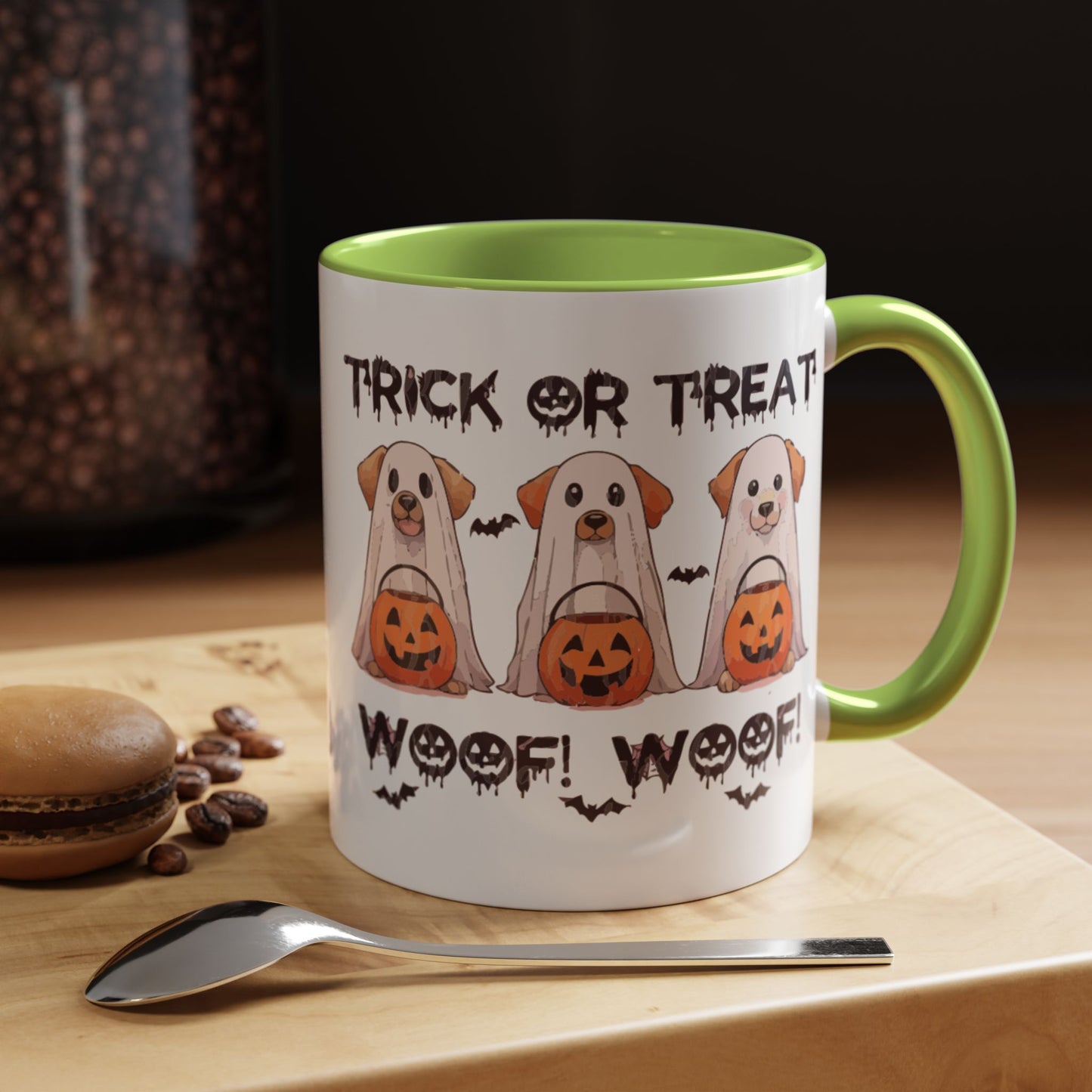 Coffee/Tea Mug: Spooky Halloween "Trick or Treat" (11, 15oz)