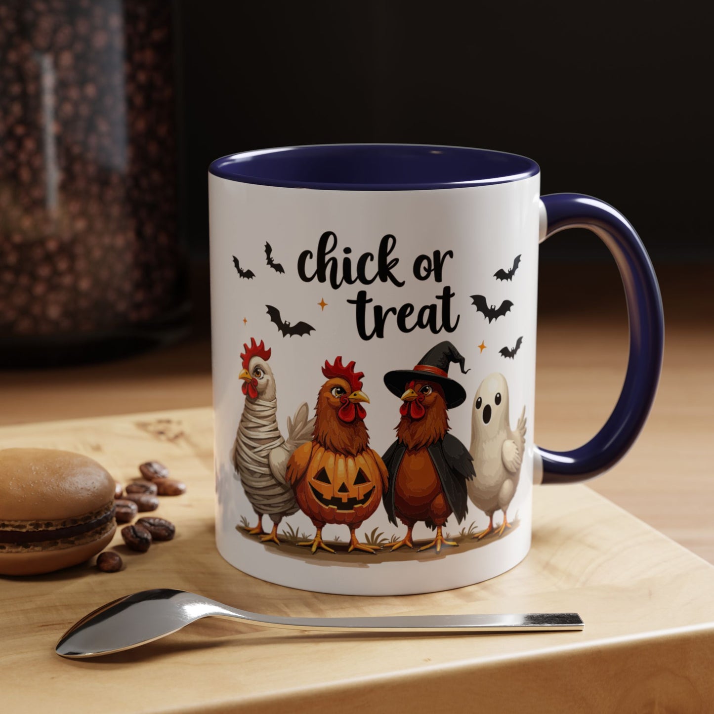 Coffee/Tea Mug - Spooky Halloween "Chick or Treat" (11, 15oz)