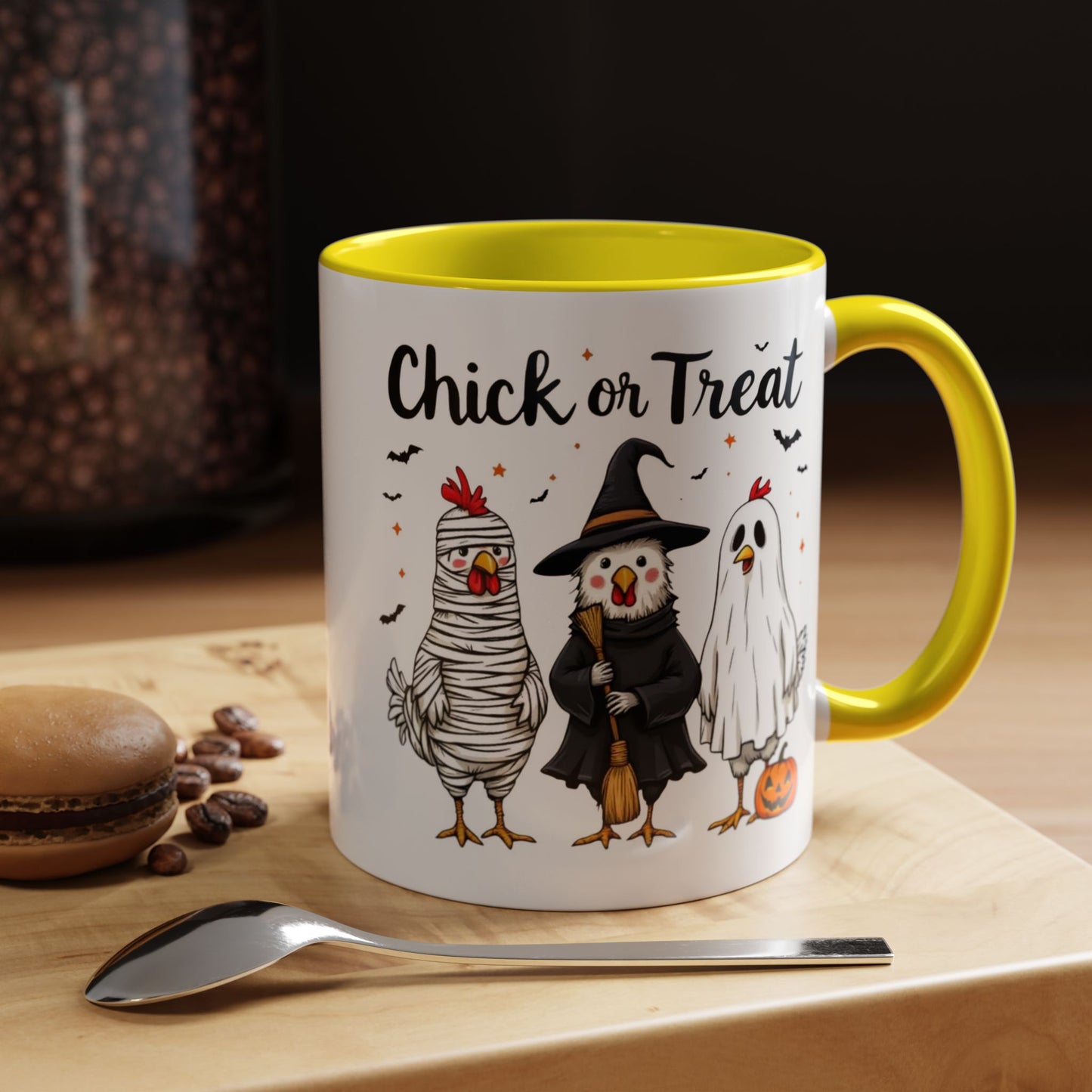Coffee Tea Mug: Halloween "Chick or Treat" (11, 15oz)