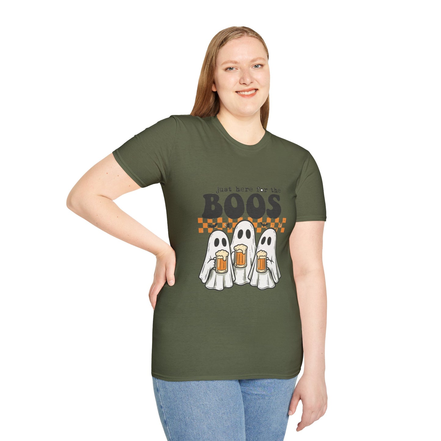 T-Shirt: Halloween "Just here for the Boos"