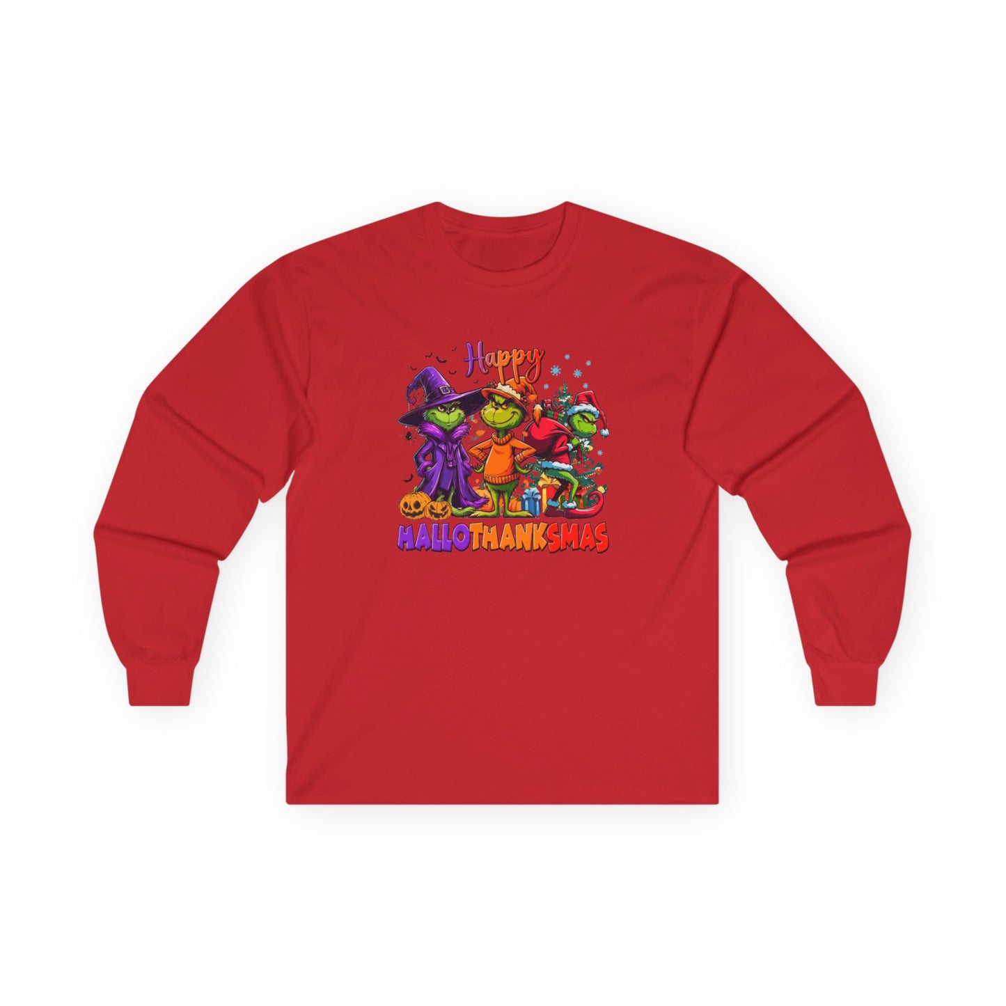 Long Sleeve: "Happy HalloThankMas'