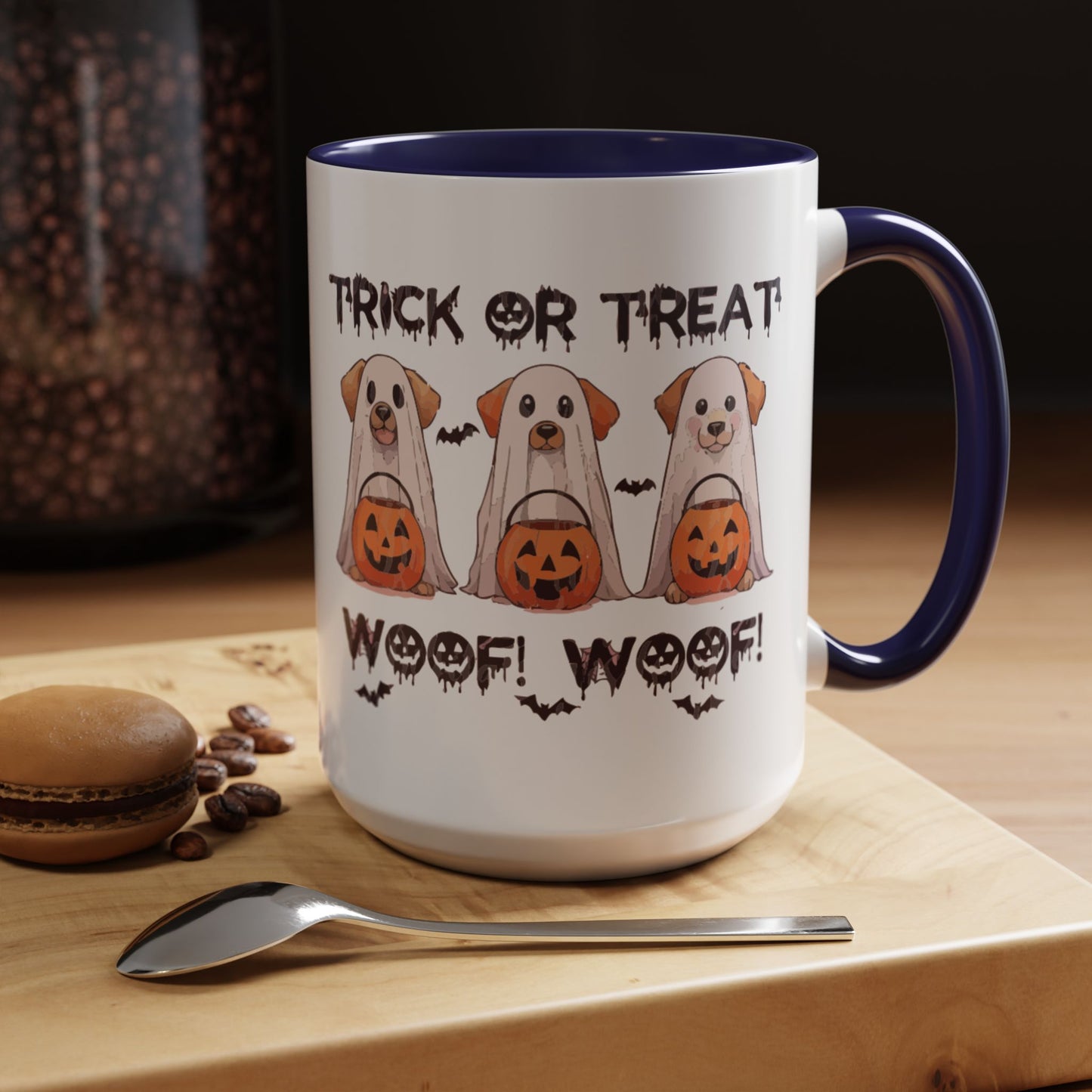 Coffee/Tea Mug: Spooky Halloween "Trick or Treat" (11, 15oz)