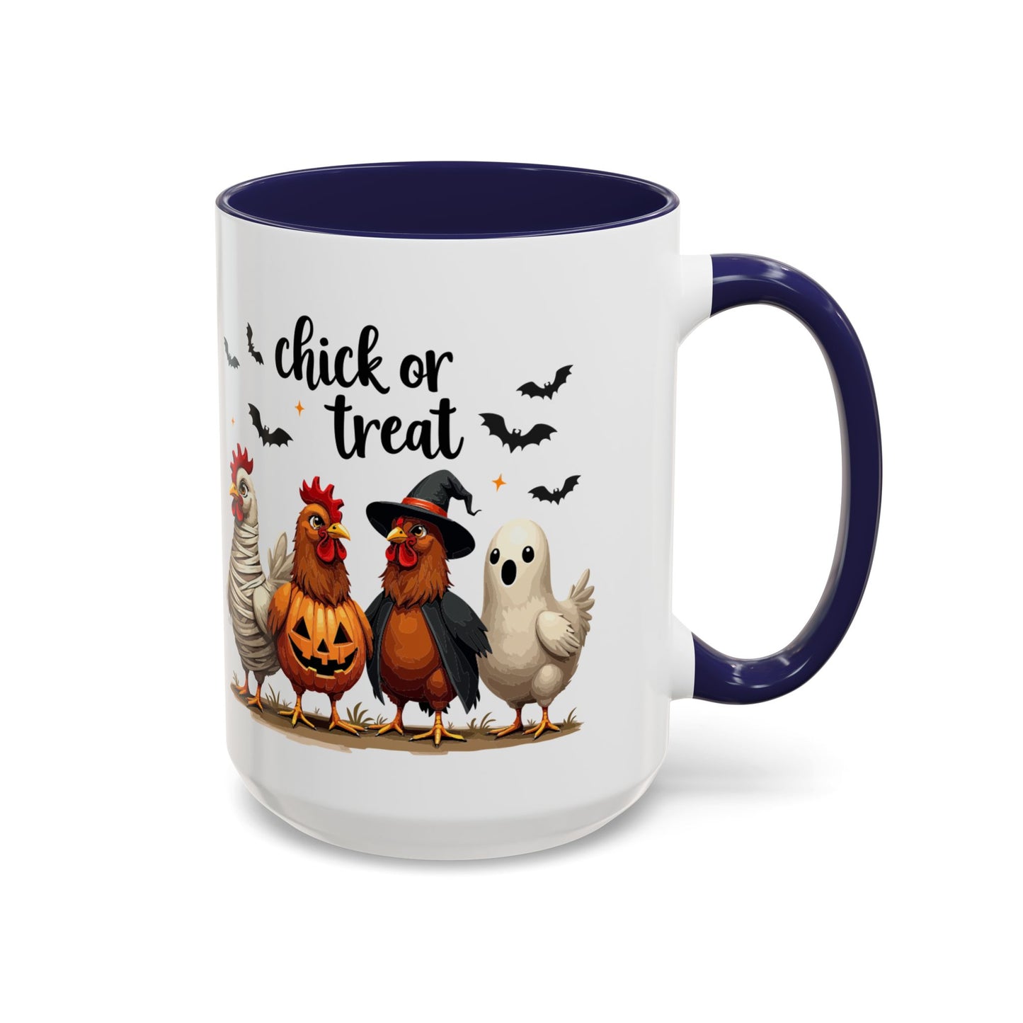 Coffee/Tea Mug - Spooky Halloween "Chick or Treat" (11, 15oz)