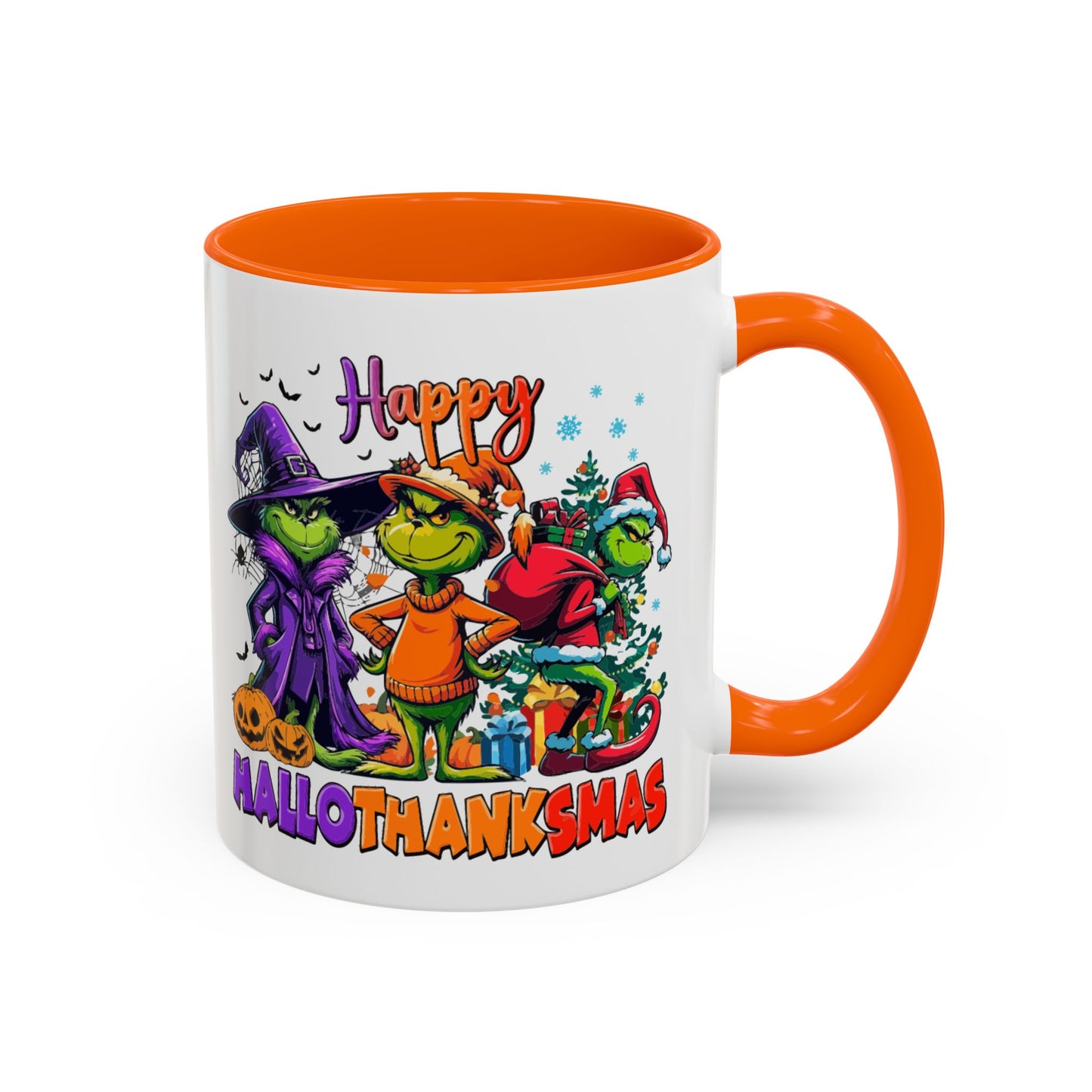 Coffe/Tea Mug: "Happy Hallothanksmas"