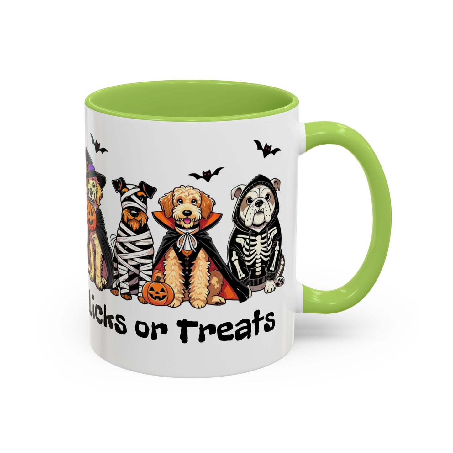 Coffee/Tea Mug - Spooky Halloween "Licks or Treat" (11, 15oz)