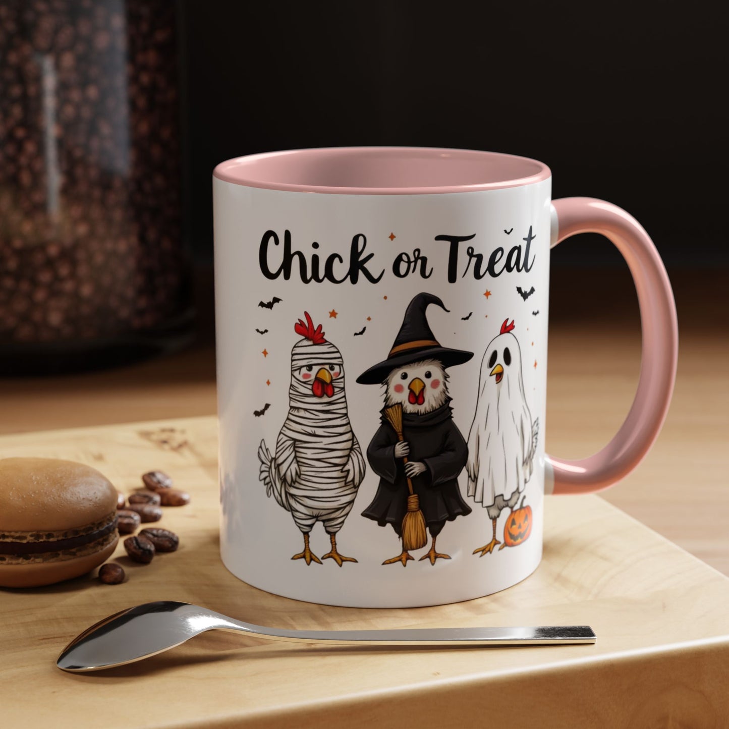 Coffee Tea Mug: Halloween "Chick or Treat" (11, 15oz)