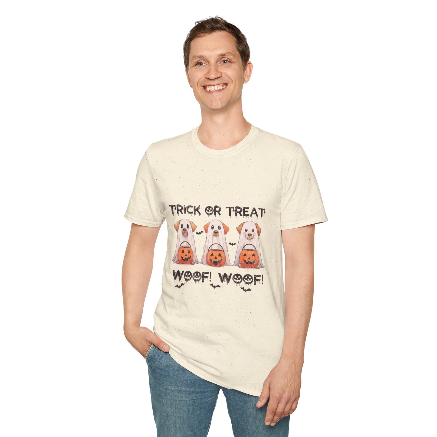 T-Shirt: Woof Wood Trick or Treat Halloween