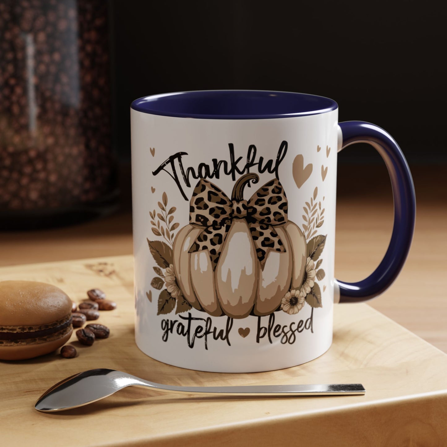 Coffee/Tea Mug: "Thankful Grateful Blessed" (11oz/15oz)