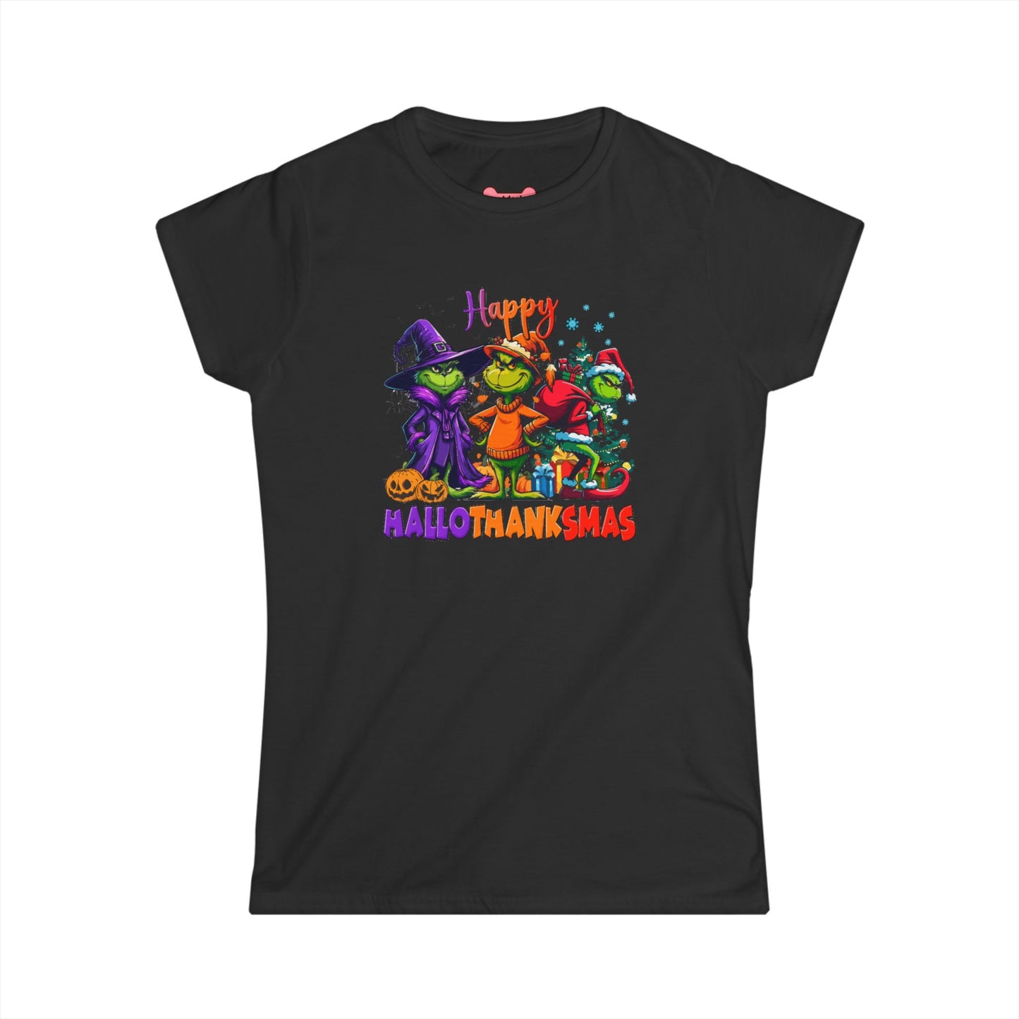 Funny "HalloThankMas" T-Shirt, Softstyle Tee