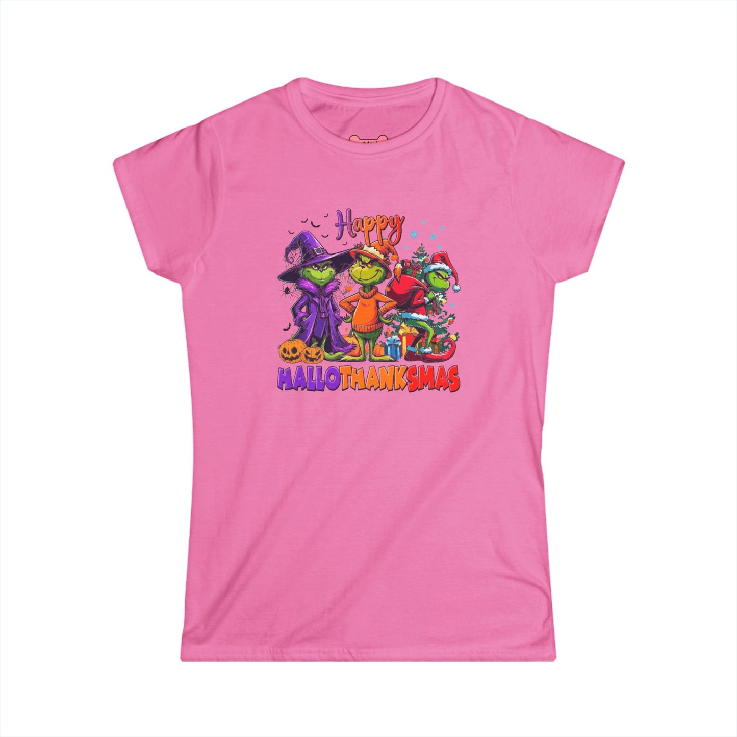 Funny "HalloThankMas" T-Shirt, Softstyle Tee