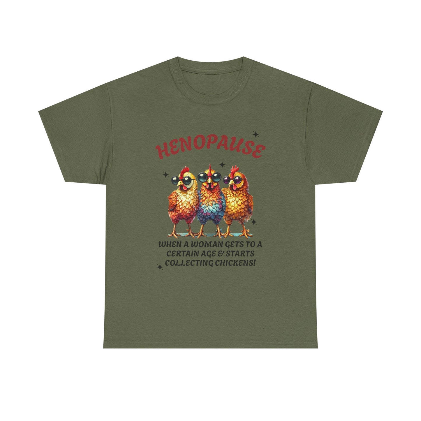 T-Shirt: Henopause Humor Vintage-Inspired