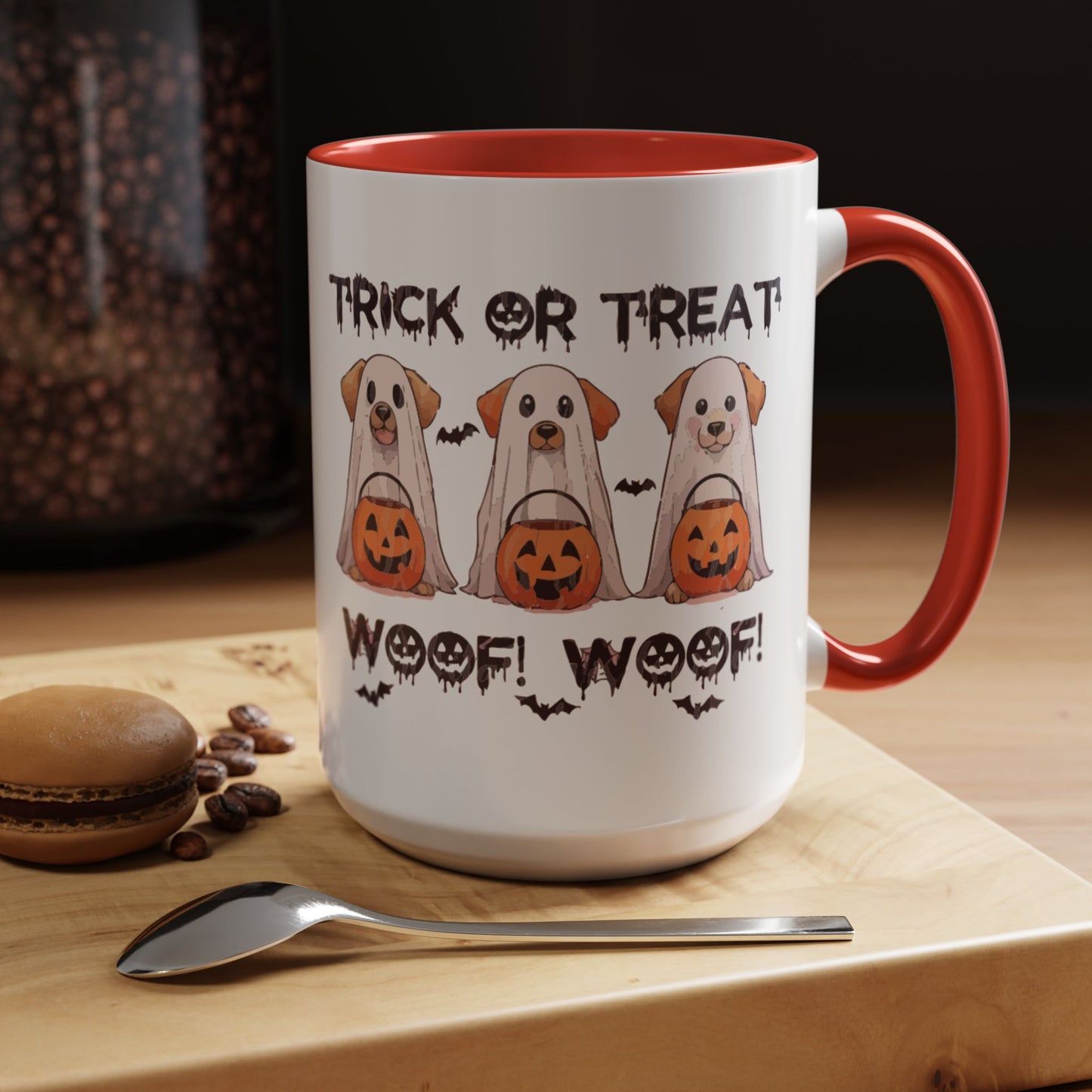 Coffee/Tea Mug: Spooky Halloween "Trick or Treat" (11, 15oz)