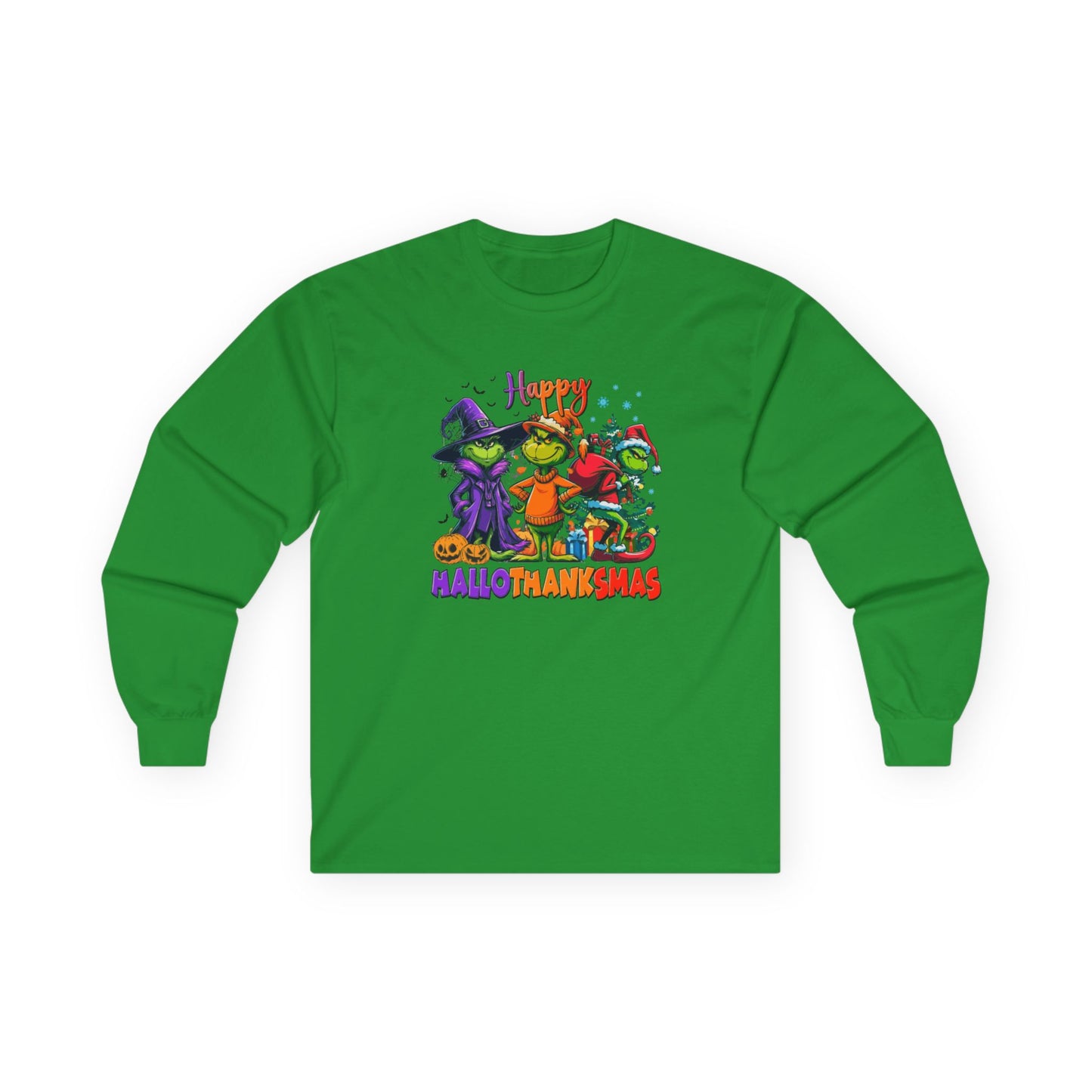 Long Sleeve: "Happy HalloThankMas'