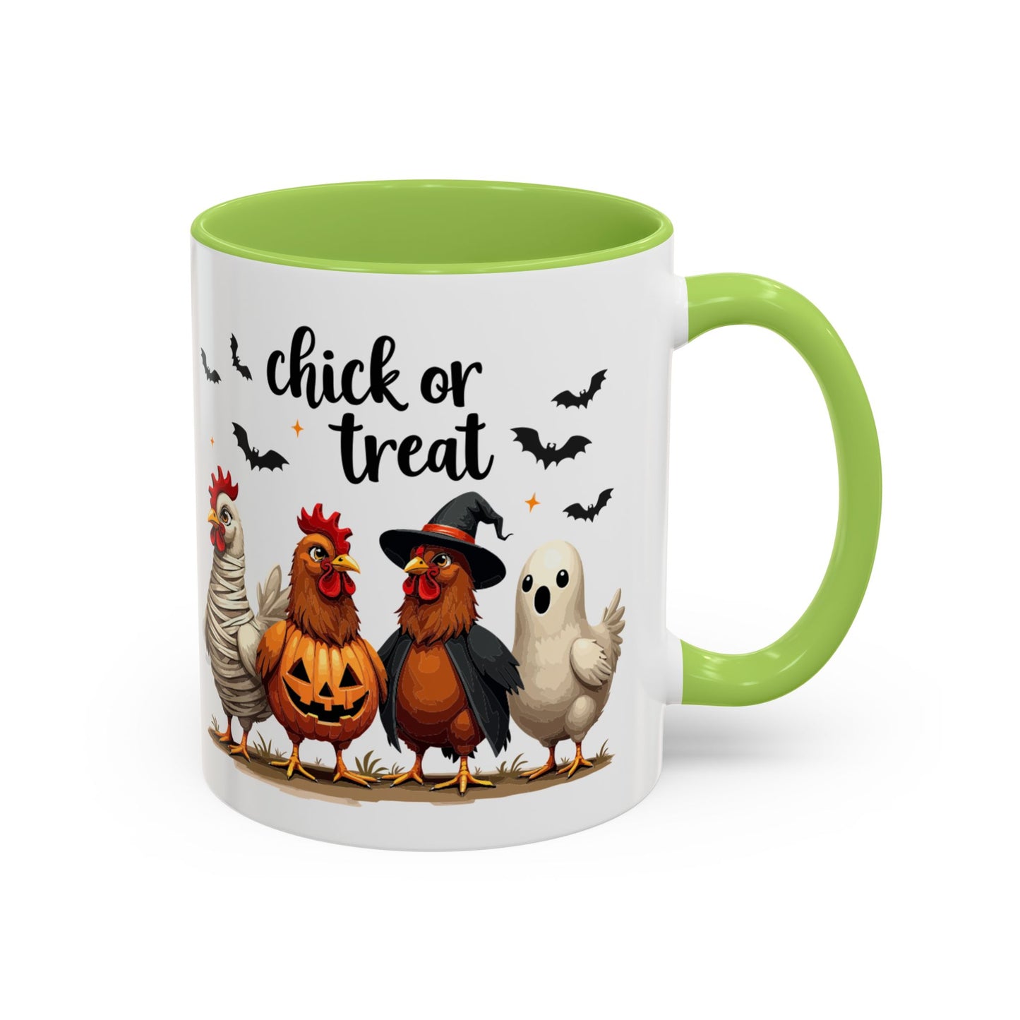 Coffee/Tea Mug - Spooky Halloween "Chick or Treat" (11, 15oz)