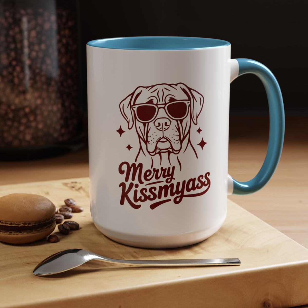 Merry KissMyAss Funny Holiday Coffee Mug (11oz/15oz)