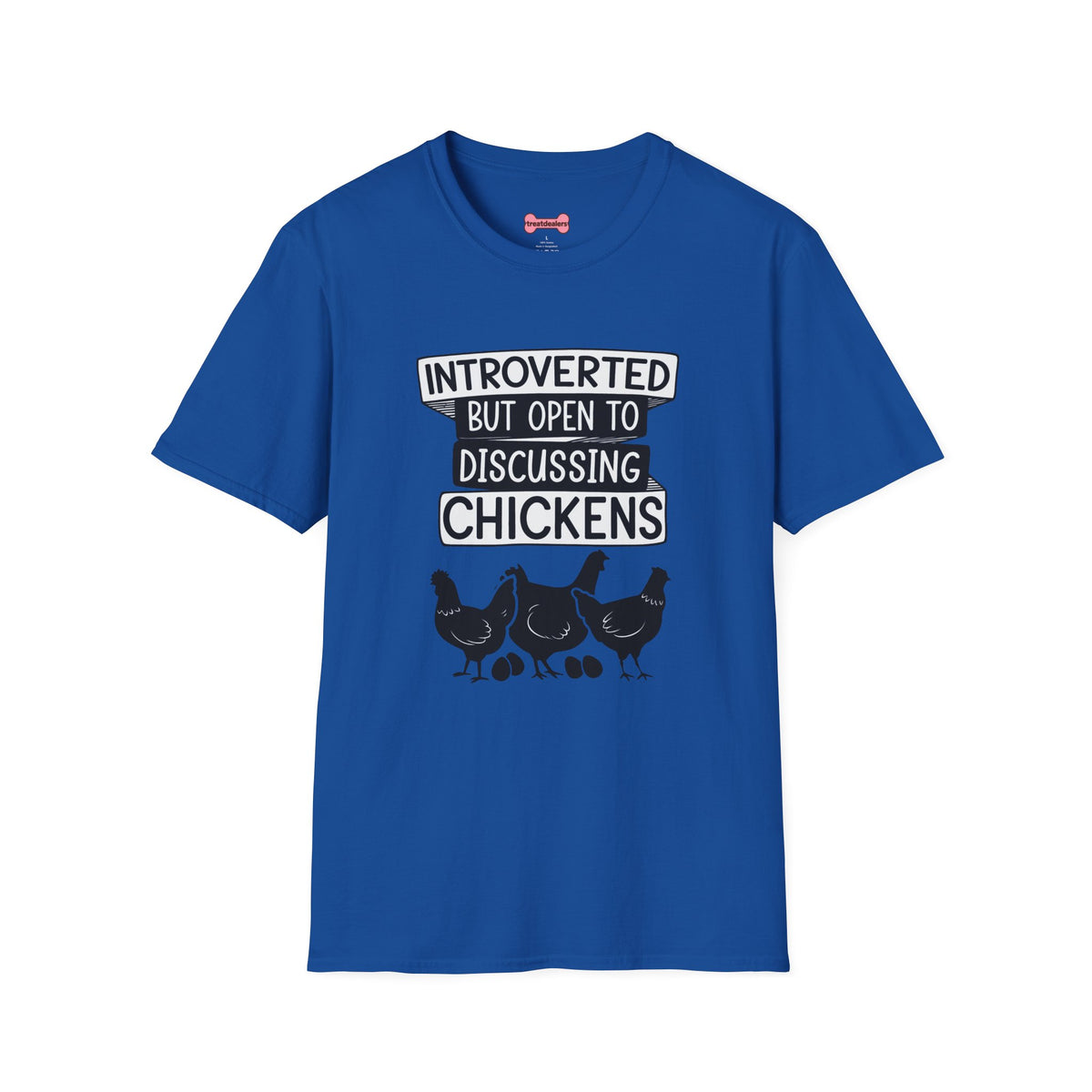 T-Shirt 'Introverted But Open to Discussing Chickens' Funny Shirt chickens Lover Tee