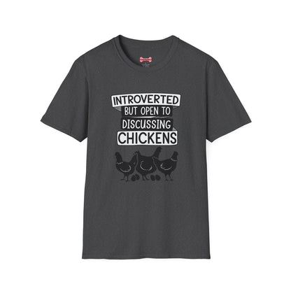 T-Shirt 'Introverted But Open to Discussing Chickens' Funny Shirt chickens Lover Tee