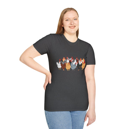 T-Shirt 'Chickens' Funny Shirt chickens Lover Tee