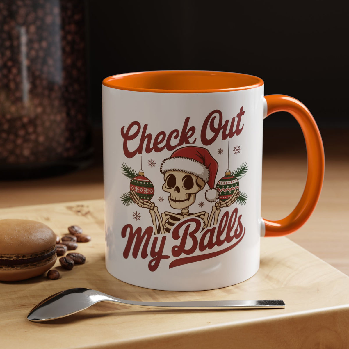 Mug  'Check out my balls' Christmas (11oz/15oz)