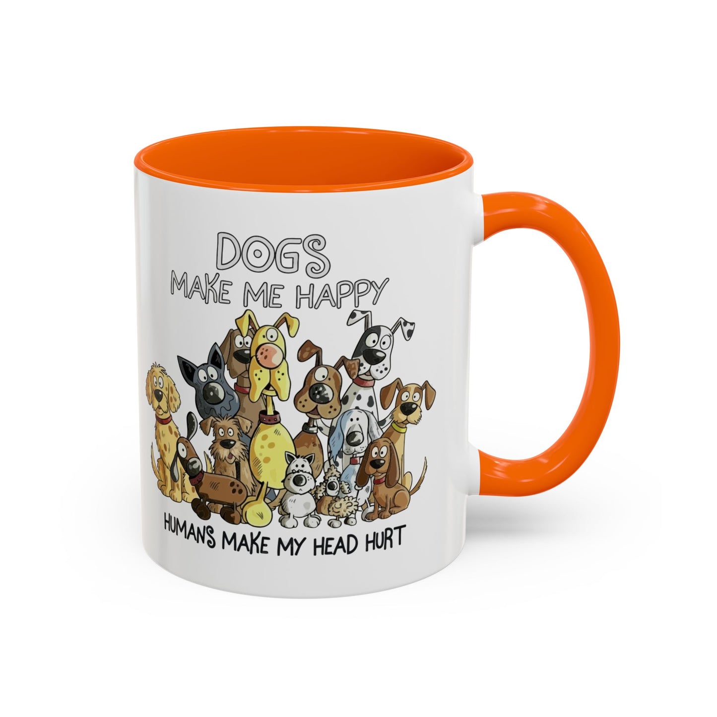 "Dogs make me happy" mug (11oz/15oz)