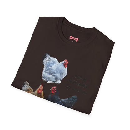 T-Shirt 'Easily Distracted By Peckers' Funny Shirt Chicken Lover Tee