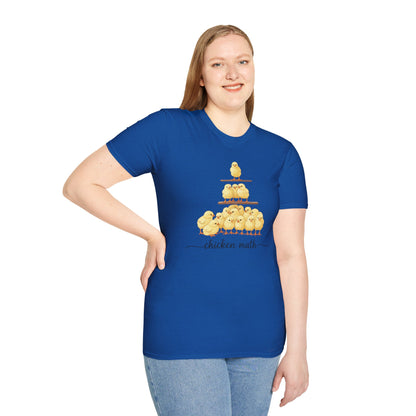 T-Shirt 'Chicken Math' Funny Shirt Chicken Lover Tee