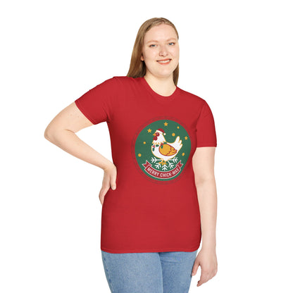 Christmas Unisex T-Shirt 'Merry Chick Mas' Funny Holiday Shirt