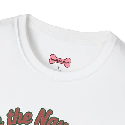 Christmas Unisex T-Shirt 'On the Naughty List and Loving It' Funny Holiday Shirt