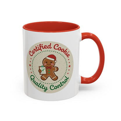 Mug 'Certified Cookie Quality Control' Christmas (11oz/15oz)