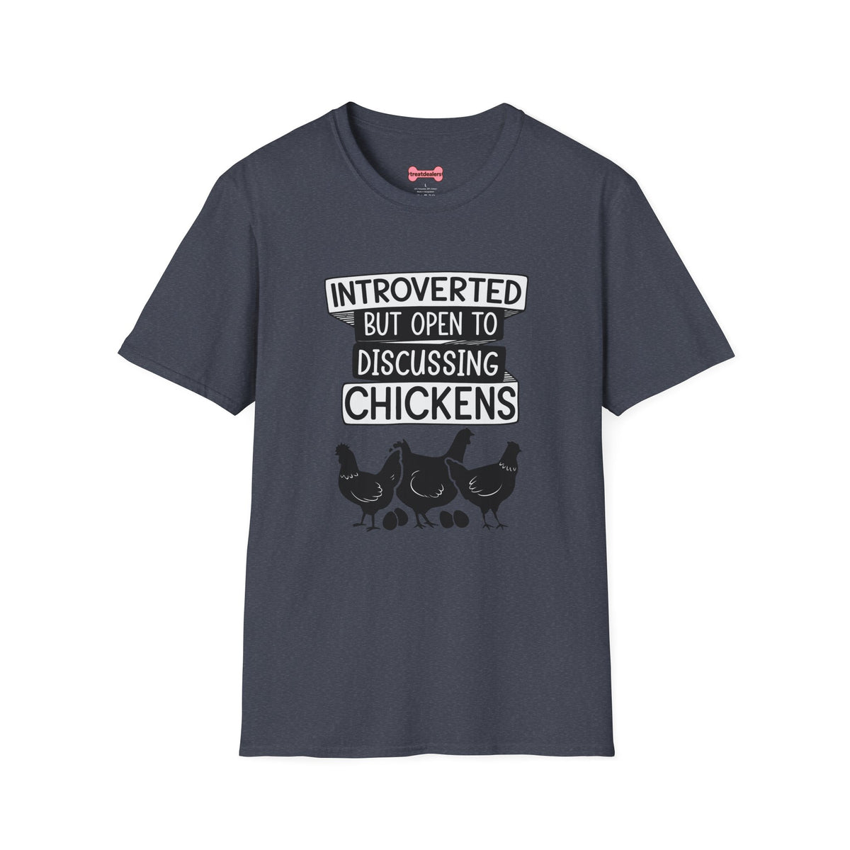 T-Shirt 'Introverted But Open to Discussing Chickens' Funny Shirt chickens Lover Tee