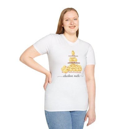 T-Shirt 'Chicken Math' Funny Shirt Chicken Lover Tee