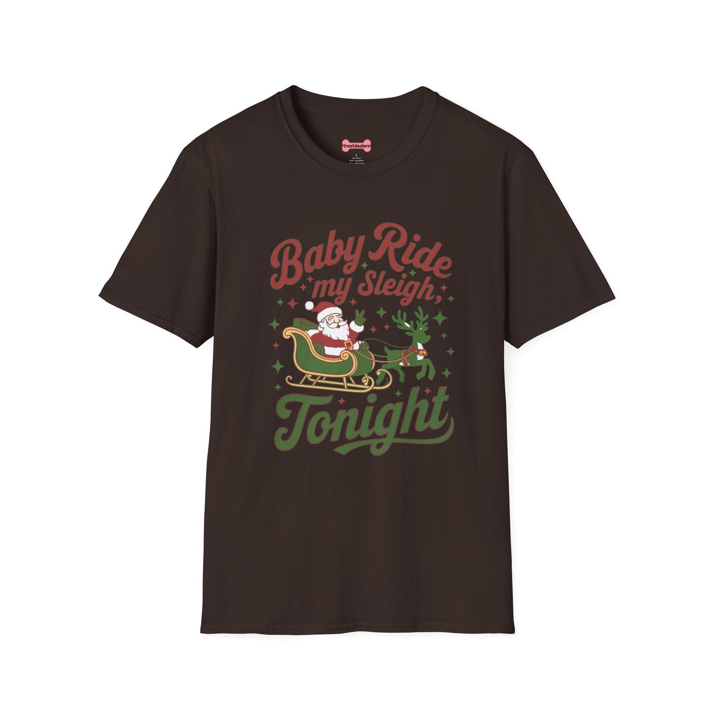 Christmas T-Shirt 'Baby ride my sleigh tonight'