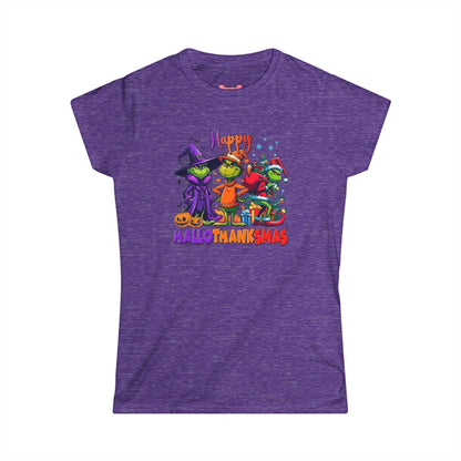 Funny "HalloThankMas" T-Shirt, Softstyle Tee
