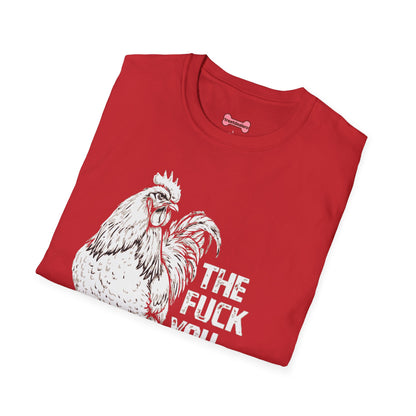 Funny Chicken Lover T-Shirt "The Fuck Are You Lookin' At?" Chicken Graphic Tee